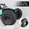 HobbyPark 4pcs RC 2.2" Crawler Tires Mud Terrain Super Grip Soft Height 144mm 5.67 inch fit 2.2 Beadlock Wheels Compatible with TRX4 Sport Redcat Everest 10 Axial RBX10 Ryft 4WD Capra 4WS w/Foam view 2
