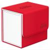 Ultimate Guard Sidewinder Synergy 100+, Deck Box for 100 Double-Sleeved TCG Cards, Red/White, Magnetic Closure & Microfiber Inner Lining view 2