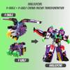 Signim Miniforce V Rangers Eagle Lycan Robot top and Bottom Separation Transforming Robot 11.8x4.9X11 (in) view 2