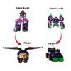 Signim Miniforce V Rangers Eagle Lycan Robot top and Bottom Separation Transforming Robot 11.8x4.9X11 (in) view 3