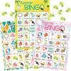 Fancy Land Summer Bingo Game for Kids 24 Players Hawaiian Tropical Summer Luau Party Favors Supplies view 1