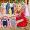Alive Doll Clothes and Accessories - Baby Doll Dresses Fit for 10 11 12 Inch Girl Dolls, 6 Sets Dolls Outfits Include Dresses, Pajamas, One-Piece Suit, Jumpsuits, for Girls Gifts Christmas view 3