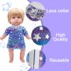 Alive Doll Clothes and Accessories - Baby Doll Dresses Fit for 10 11 12 Inch Girl Dolls, 6 Sets Dolls Outfits Include Dresses, Pajamas, One-Piece Suit, Jumpsuits, for Girls Gifts Christmas view 4