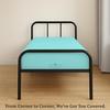 Yarns of Cotton Bed Cot RV Bunk Fitted Sheet - 42" x 80" Aqua Solid - 1 Qty Cot Truck Sleeper Fitted Sheet Only - Cot Size Mattress 4"-8" Deep - Perfect for Narrow Twin/Rv Bunk/Camping Cot view 2