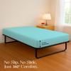 Yarns of Cotton Bed Cot RV Bunk Fitted Sheet - 42" x 80" Aqua Solid - 1 Qty Cot Truck Sleeper Fitted Sheet Only - Cot Size Mattress 4"-8" Deep - Perfect for Narrow Twin/Rv Bunk/Camping Cot view 4