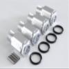 GTBRacing CNC Aluminum 50mm Wheel Hub Extenders + Nut Cap for 1/5 RC Car LOSI Desert Buggy DBXL MTXL DBXL-E V1.0/2.0 Upgrade Part (Extender Silver) view 1