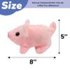 Hopearl Walking Piggy Pet Interactive Crawling Piglet Electronic Plush Toy Pig Oink Twitch Nose Wag Tail Animated Gifts for Toddlers Birthday, Pink, 8'' view 2