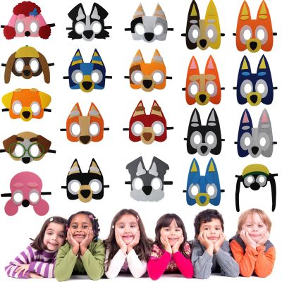 21 Packs Puppy Dog Felt Mask for Kids, Puppy Dog Themed Party Supplies Birthday Party Favors Costumes Dress-Up Masks Birthday Gift for Boys Girls
