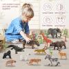 EnAuRoL 31 Pcs Safari Animals Figures and 35 PCS Farm Animals Toys view 4