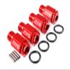 GTBRacing CNC Aluminum 50mm Wheel Hub Extenders + Nut Cap for 1/5 RC Car LOSI Desert Buggy DBXL MTXL DBXL-E V1.0/2.0 Upgrade Part (Extender Red) view 1
