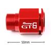 GTBRacing CNC Aluminum 50mm Wheel Hub Extenders + Nut Cap for 1/5 RC Car LOSI Desert Buggy DBXL MTXL DBXL-E V1.0/2.0 Upgrade Part (Extender Red) view 2