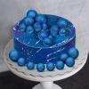 108 Pcs Balls Cake Topper DIY Cupcake Insert Foam Balloons for Cake Baking Wedding Anniversary Birthday Decoration(Bright Blue, Gold,Multi Sizes) view 3