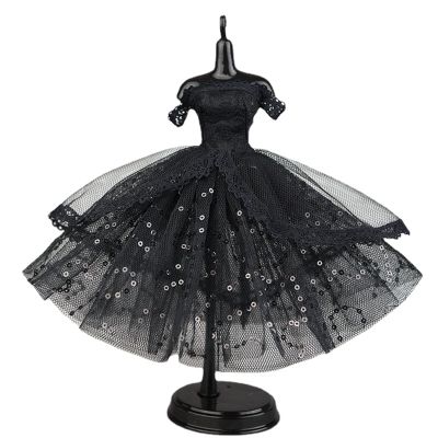 Black Sequin Fashion Tutu Ballet Dress for 11.5" Doll Clothes Outfits 1/6 Dolls Accessories Skirt Ball Party Gown (Black Sequin)