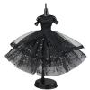 Black Sequin Fashion Tutu Ballet Dress for 11.5" Doll Clothes Outfits 1/6 Dolls Accessories Skirt Ball Party Gown (Black Sequin) view 1