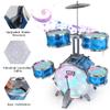 Kids Drum Set for Toddlers with 5 Jazz Drum Kit & Lights (Vibrating-Controlled) & Alloy, Musical Instruments Toys, Boys Gifts for Aged 1-3 3-5 view 4