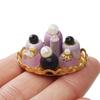 Odoria 1/12 Miniature Perfume Tray Dollhouse Decoration Accessories, Purple view 1