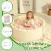 TRENDPLAY Plastic Balls for Ball Pits - Pack of 100 Hollow Balls- Safe and Exciting Playtime - Perfect for Toddler Baby Pools,Party,Festival Decoration, Pink+Beige+ Pearl White view 3