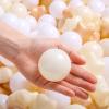 TRENDPLAY Star Ball Pit Balls for Toddlers - 100 Count Star Balls Different Shapes, Non-Toxic Plastic Balls for Boys Girls Festival Party Decoration, Beige+ Milktea view 2
