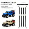 Hobbypark High Clearance Links Set Steering Rod Tie Upgrades for Axial SCX24 Gladiator AXI00005 Upgrades 1/24 RC Crawler Car (Black) view 3
