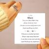 INERRWIX To My Mom - Fidget Ring Anxiety Meditation Ring for Women Ring with Beads Spinner Adjustable Swivel Ring Figet Anxiety Jewelry Gift For Mother's Day Gift (To My Mom) view 2