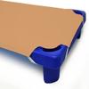 Daycare Cot Sheets for Toddler and Preschool- Corner Elastic Loops - Cot Bed Fitted Sheet - 100% Egyptian Cotton Surface, Pack of 3 (23" W X 47" L) - Sand view 2