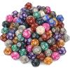 CiaraQ DND Polyhedral Dice (100pcs) with A Dice Bag Compatible with Dungeons and Dragons DND RPG MTG Role Playing Table Games (D12 dice, 10 colors-100 pcs) view 1