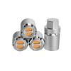 TCRC 4PCS Aluminum M2.5 Wheels Center Caps Lock Nuts for Redcat Ascent-18 Traxxas TRX4 M 1/18 Scale RC Crawler Upgrade (Chrome) view 3