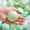 TRENDPLAY Star Ball Pit Balls for Toddlers - 100 Count Star Balls Different Shapes, Non-Toxic Plastic Balls for Boys Girls Festival Party Decoration, Pearl Green+Macaron Green view 2