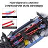 Hobbypark High Clearance Links Set Steering Rod Tie Upgrades for Axial SCX24 Gladiator AXI00005 Upgrades 1/24 RC Crawler Car (Red) view 4