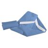 Daycare Cot Sheets for Toddler and Preschool- Corner Elastic Loops - Cot Bed Fitted Sheet - 100% Egyptian Cotton Surface, Pack of 12 (23" W X 47" L) - Medium Blue view 3
