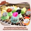 100 Pcs Plastic Mini Cowboy Hats for Crafts Tiny Cute Miniature Western Cowgirl Small Cowboy Hats Decoration for Party Cake Drink Decor Accessories Toy Doll Dress up Play Games Gift view 4