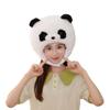 BEESUM 2023 Cute Panda Head Mask Plush Animal Bear Dress Up Hat for Halloween Christmas Party Costume view 2