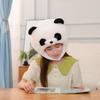 BEESUM 2023 Cute Panda Head Mask Plush Animal Bear Dress Up Hat for Halloween Christmas Party Costume view 4