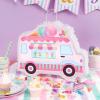 WERNNSAI Ice Cream Piata -15.7'' x 12.2'' Ice Cream Truck Piata with Stick and Blindfold Birthday Game for Kids Girls Summer Candy Theme Party Baby Shower School Activities Dessert Party Decorations view 2