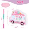 WERNNSAI Ice Cream Piata -15.7'' x 12.2'' Ice Cream Truck Piata with Stick and Blindfold Birthday Game for Kids Girls Summer Candy Theme Party Baby Shower School Activities Dessert Party Decorations view 3