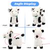 Hopearl Walking Cow Interactive Electronic Pet Singing Toy Remote Control Leash Animated Musical Nodding Moo Wagging Tail Touch Recognition Gifts for Toddlers Birthday, 9'' view 3