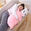 COSGOO Cute Plush Pig Stuffed Squishy Animal Pig Cylindrical Body Pig Pillow,Super Soft Pig Hugging Toy Pillow Kids Kawaii Sleeping Pig Pillow Gifts for Bedding Decor or Home Decor 24-Inch view 3