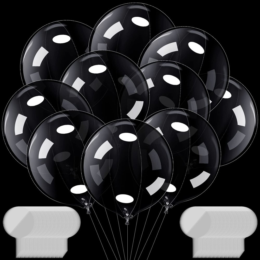 100 Pcs Bobo Balloons 24 Inch Bubble Clear Balloons for Stuffing Helium/air Transparent Large Pre Stretched Bubble Bobo Balloon for Christmas Valentines Wedding Birthday Anniversary Party Decoration
