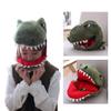 BEESUM 2023 Cute Tyrannosaurus Rex Head Mask Plush Dinosaur Dress Up Hat for Halloween Christmas Party Costume (Green) view 1