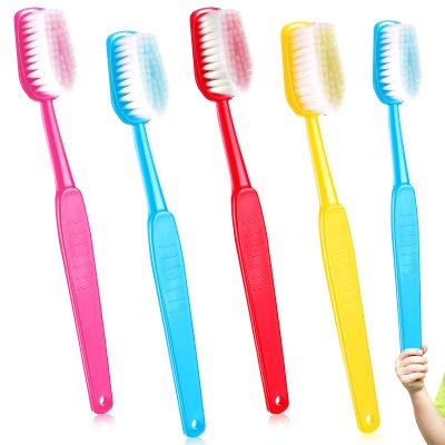 Jexine 4 Pcs Giant Toothbrush Prop Big Toothbrush 15.75x1.57 Inches Large Brush Oversized Jumbo Huge Brush Comedy Costume Gag Novelty Accessory for Take Picture Party Favor Pet, 4 Colors