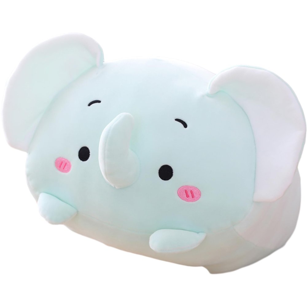 COSGOO Cute Stuffed Elephant Animal Cylindrical Body Pillow Soft Plush Toy Kawaii Hugging Sleeping Pillow Gifts for Kids & Lovers and Bedding Decor 24 Inch