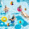 12 Sets Beach Floats, Including 6 Pcs Inflatable Pool Tube for Adults Swimming Rings 6 Pcs 12'' Beach Inflatable Balls for Vacation Beach Decorations Summer Activity Party view 4