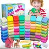 ESSENSON Air Dry Clay 64 Colors, Modeling Clay for Kids, DIY Molding Magic Clay, Gift for Kids view 1