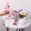 4Pcs Flamingo Wood Tall Standing Block Set Christmas Pink Flamingo Table Sign Tropical Bird Table Centerpieces Toppers for Home Office Desk Tier Tray Decor Party Supplies view 3