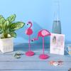 4Pcs Flamingo Wood Tall Standing Block Set Christmas Pink Flamingo Table Sign Tropical Bird Table Centerpieces Toppers for Home Office Desk Tier Tray Decor Party Supplies view 4