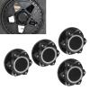 OUKENS RC Wheel Nut, ARRMA 1:5 Kraton 8s RC Car 4pcs RC Wheel Nut Aluminum Alloy Bottom Non-Slip Dustproof Hexagonal Wheel Lock Nut RC Wheel Nut Adapter Three-Colour(Black) view 3