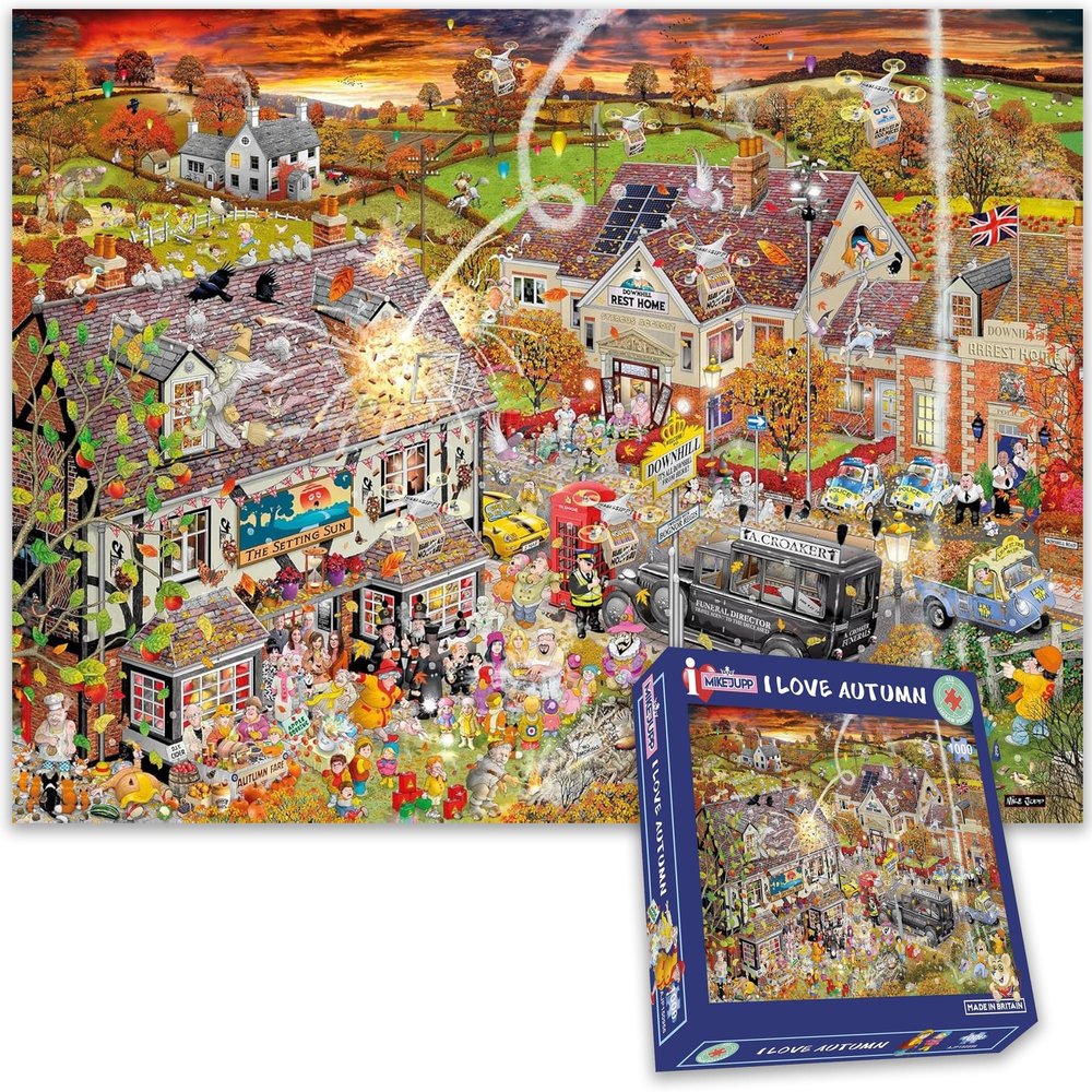 Mike Jupp Jigsaw Puzzles - I Love Autumn - 1000 Piece Jigsaw Puzzle for Adults | Made in Britain | 66cm X 50cm 19.7x26 in
