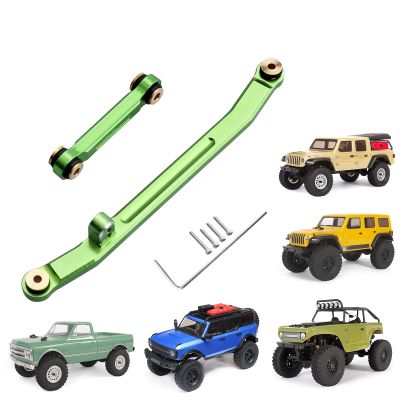 Hobbypark Aluminum Steering Rod Tie Links High-Tightening Linkage for Axial SCX24 Gladiator Bronco C10 JLU Deadbolt B17 1/24 RC Crawler (Green)