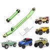 Hobbypark Aluminum Steering Rod Tie Links High-Tightening Linkage for Axial SCX24 Gladiator Bronco C10 JLU Deadbolt B17 1/24 RC Crawler (Green) view 1