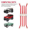 Hobbypark High Clearance Links Set Upgrades for Axial SCX24 C10 AXI00001 Wrangler JLU AXI00002 Bronco AXI00006 1/24 RC Crawler Car (Red) view 3